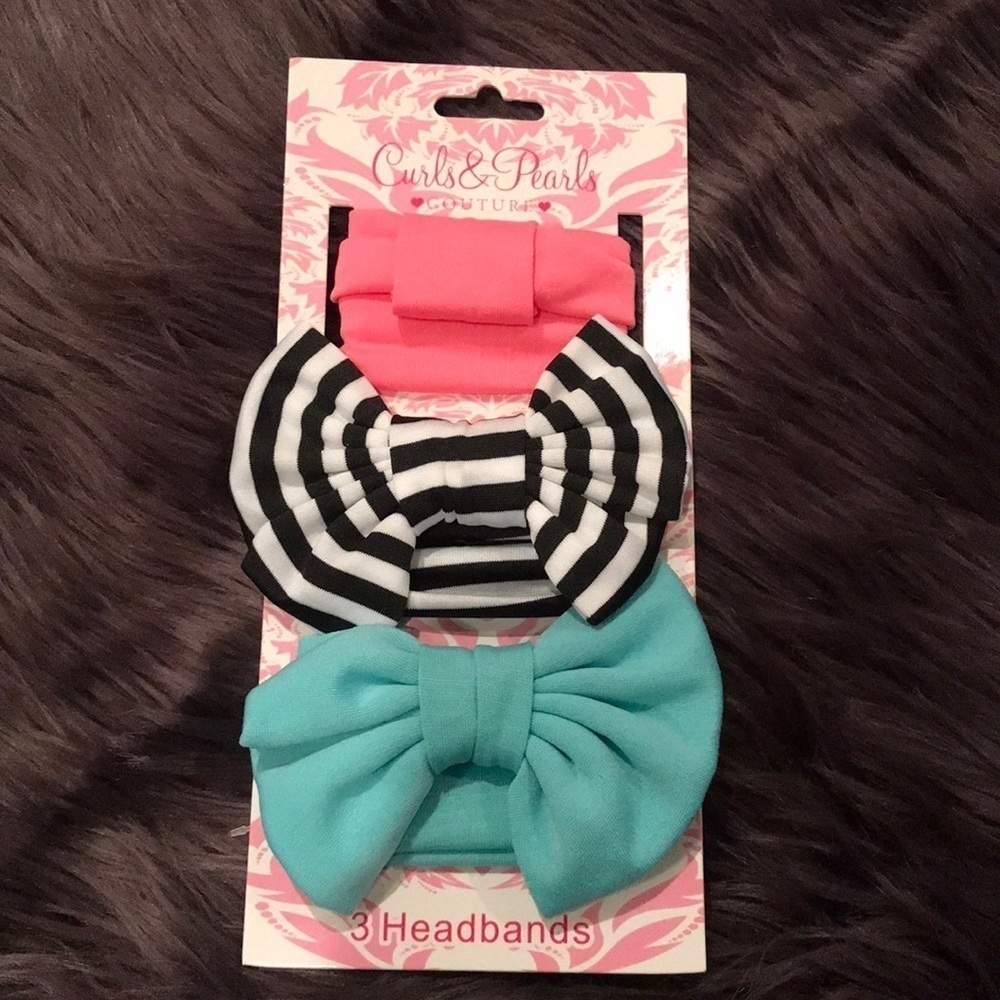 3 fabric headbands